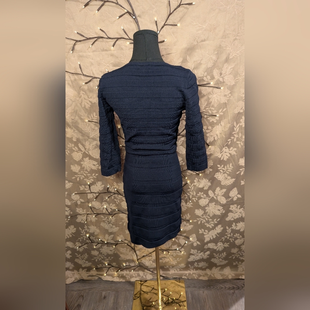 MNG Basics Blue Bandage Bodycon Dress, Size M, EUC! - Picture 3 of 4